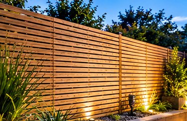 Horizontal Slatted Fencing
