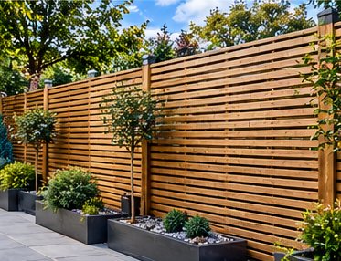 Venetian Slatted Fencing